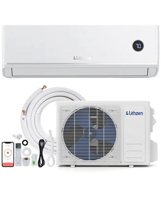 18000 BTU 18.1 SEER2 208/230V Mini Split Air Conditioner Works with Alexa - White - 18000 BTU Mini Split