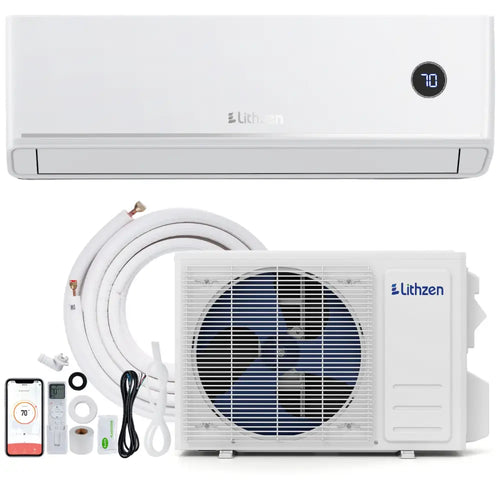 18000 BTU 18.1 SEER2 208/230V Mini Split Air Conditioner Works with Alexa - White - 18000 BTU Mini Split