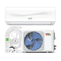 18000 BTU 19 SEER2 208-230V Mini Split Air Conditioner with Heat Pump - White - 18000 BTU Mini Split