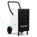 189 Pints Commercial Dehumidifier with Built-in Water Pump-Black - Black - Dehumidifiers