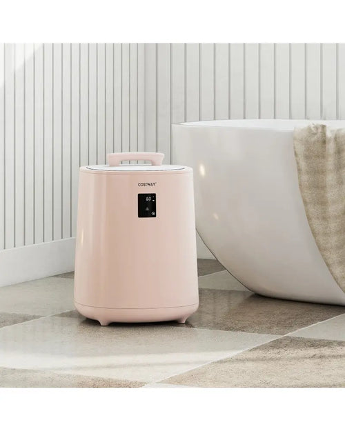 18L Large Towel Warmer with LED Display and Auto Shut off-Pink - Pink - Dryers