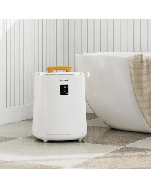 18L Large Towel Warmer with LED Display and Auto Shut off-White - White - Dryers
