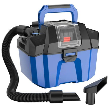 18V Wet Dry Vacuum 2.7 Gal 4 Peak HP Cordless Shop Vac 2.0 AH Battery - Blue - Oasis Home Essentials
