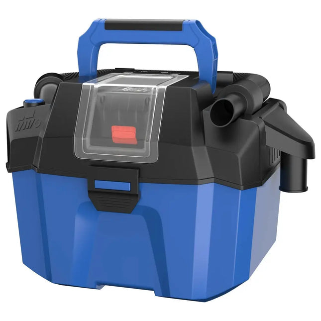 18V Wet Dry Vacuum 2.7 Gal 4 Peak HP Cordless Shop Vac 2.0 AH Battery - Blue - Oasis Home Essentials