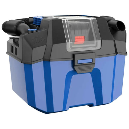 18V Wet Dry Vacuum 2.7 Gal 4 Peak HP Cordless Shop Vac 2.0 AH Battery - Blue - Oasis Home Essentials
