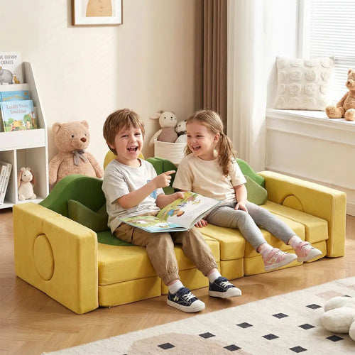 19 Pieces Modular Kids Play Couch for Inspiring Creativity - Kids Chairs & Seating