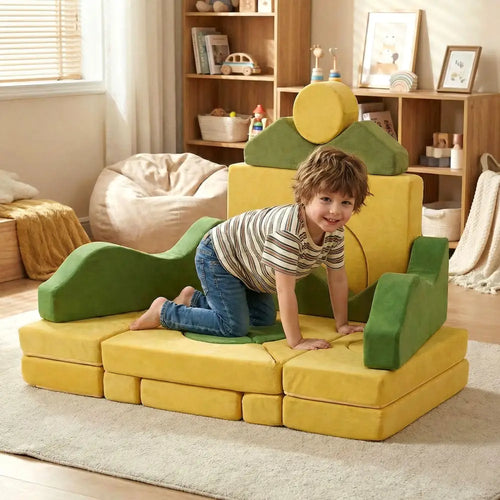 19 Pieces Modular Kids Play Couch for Inspiring Creativity - Kids Chairs & Seating