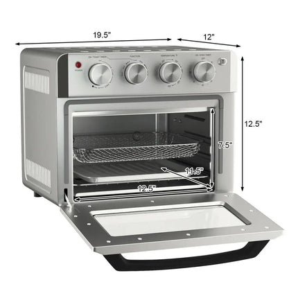 19 Qt Dehydrate Convection Air Fryer Toaster Oven with 5 Accessories - Oasis Home Essentials