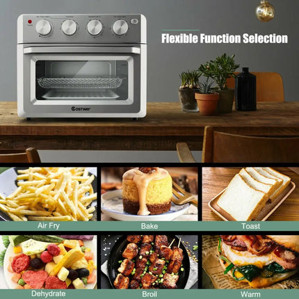 19 Qt Dehydrate Convection Air Fryer Toaster Oven with 5 Accessories - Oasis Home Essentials