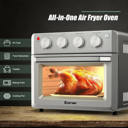 19 Qt Dehydrate Convection Air Fryer Toaster Oven with 5 Accessories - Oasis Home Essentials