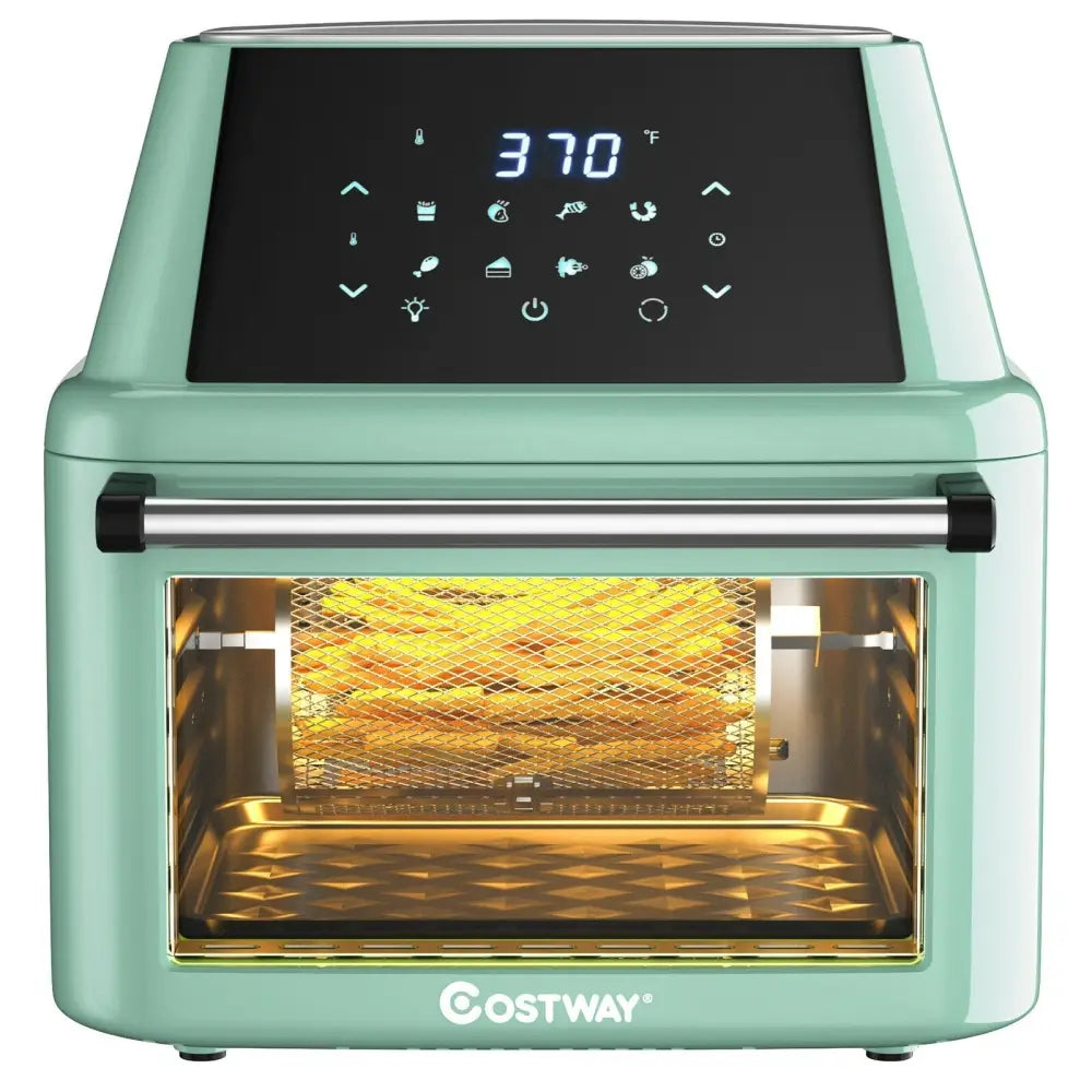 19 qt Multi - functional Air Fryer Oven 1800 W Dehydrator Rotisserie - Green - Oasis Home Essentials