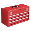 Servante d'atelier portable avec 3 tiroirs - Rouge