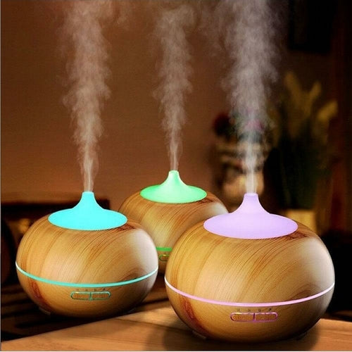 Mistyrious Essential Oil Humidifier | Natural Oak Aroma Diffuser
