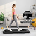 2.25HP 2 in 1 Folding Treadmill with APP Speaker Remote Control-Black - Black - Treadmills