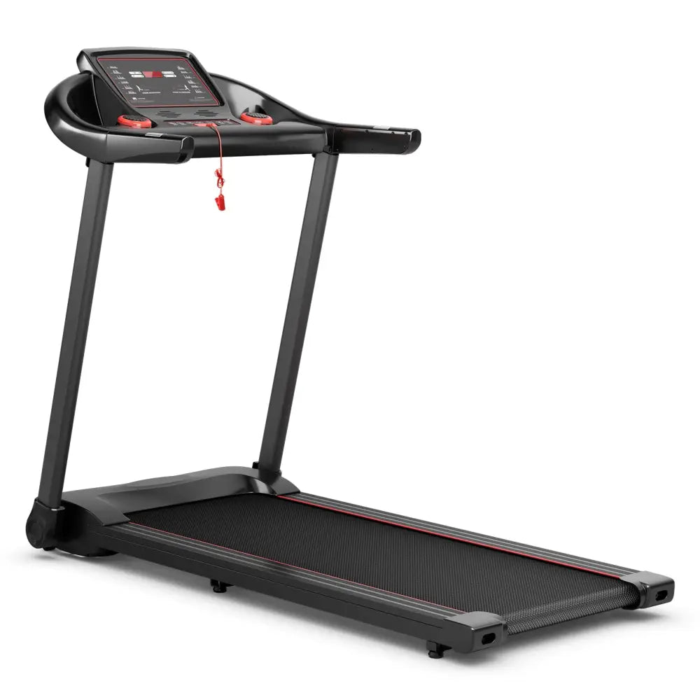 2.25HP Electric Running Machine Treadmill with Speaker and APP Control-Red - Red - Treadmills