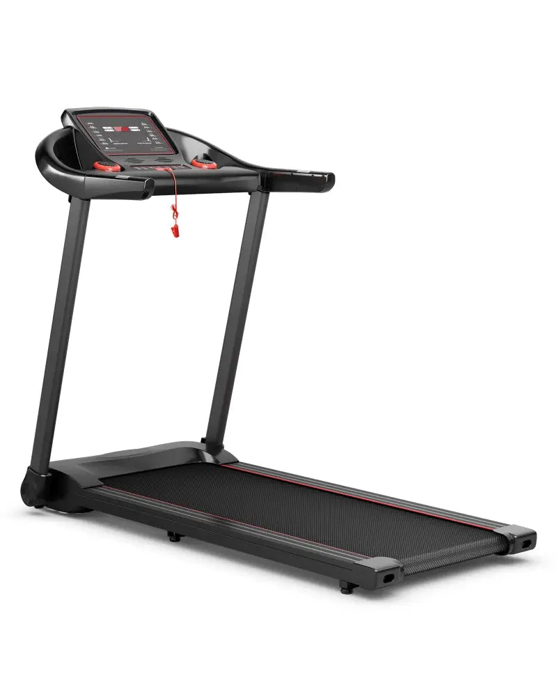 2.25HP Electric Running Machine Treadmill with Speaker and APP Control-Red - Red - Treadmills