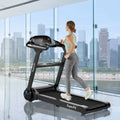 2.25HP Folding Treadmill Running Jogging Machine with APP heart rate bluetooth - Black - Treadmills
