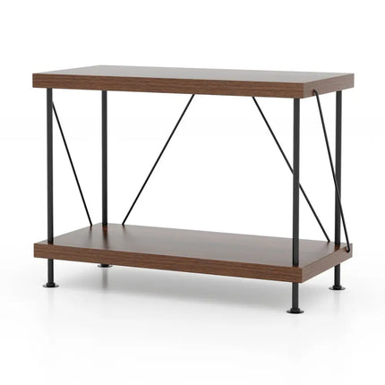 2/3/4/5-Tier Multipurpose Display Rack with Metal Frame-2-Tier Costway