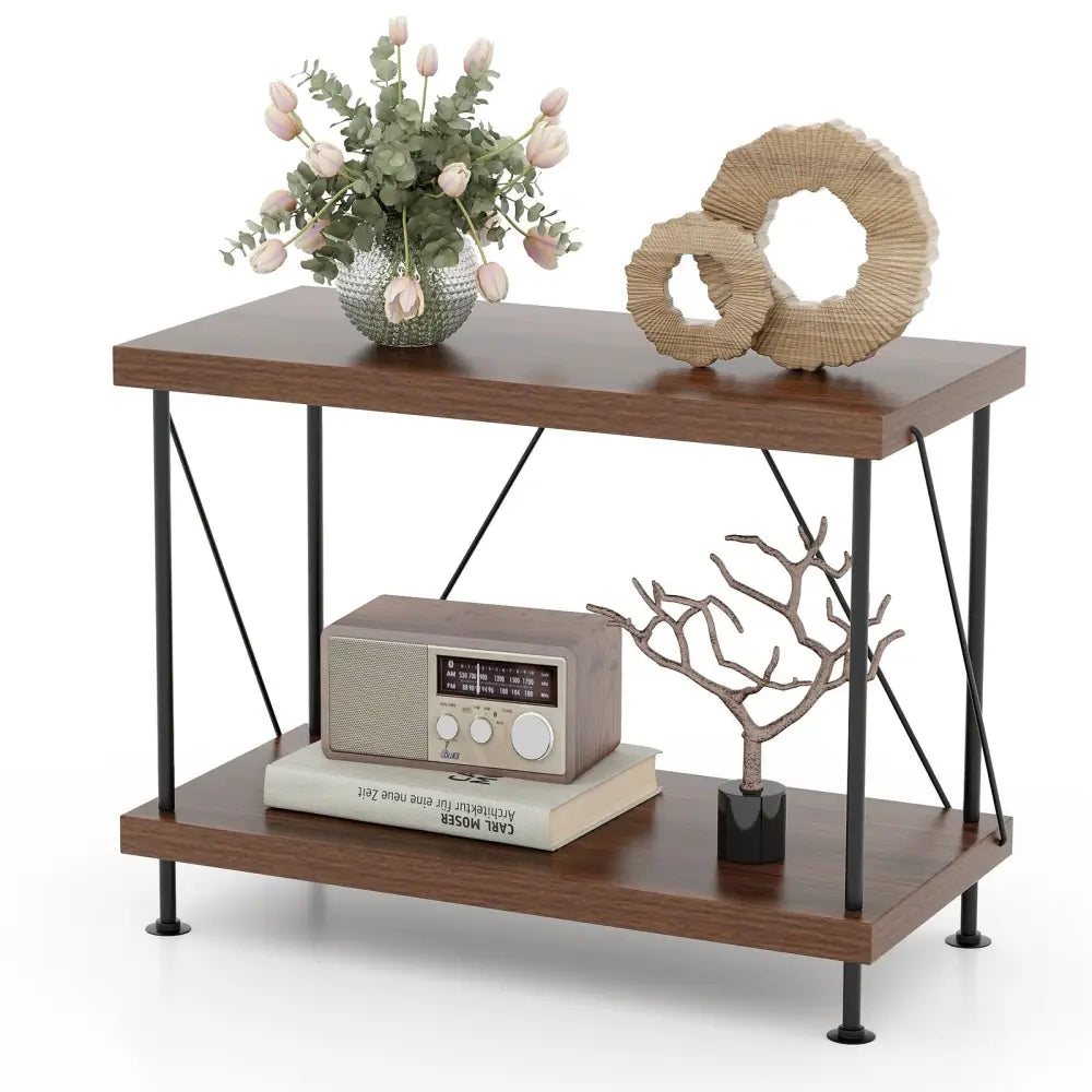 2/3/4/5-Tier Multipurpose Display Rack with Metal Frame-2-Tier Costway