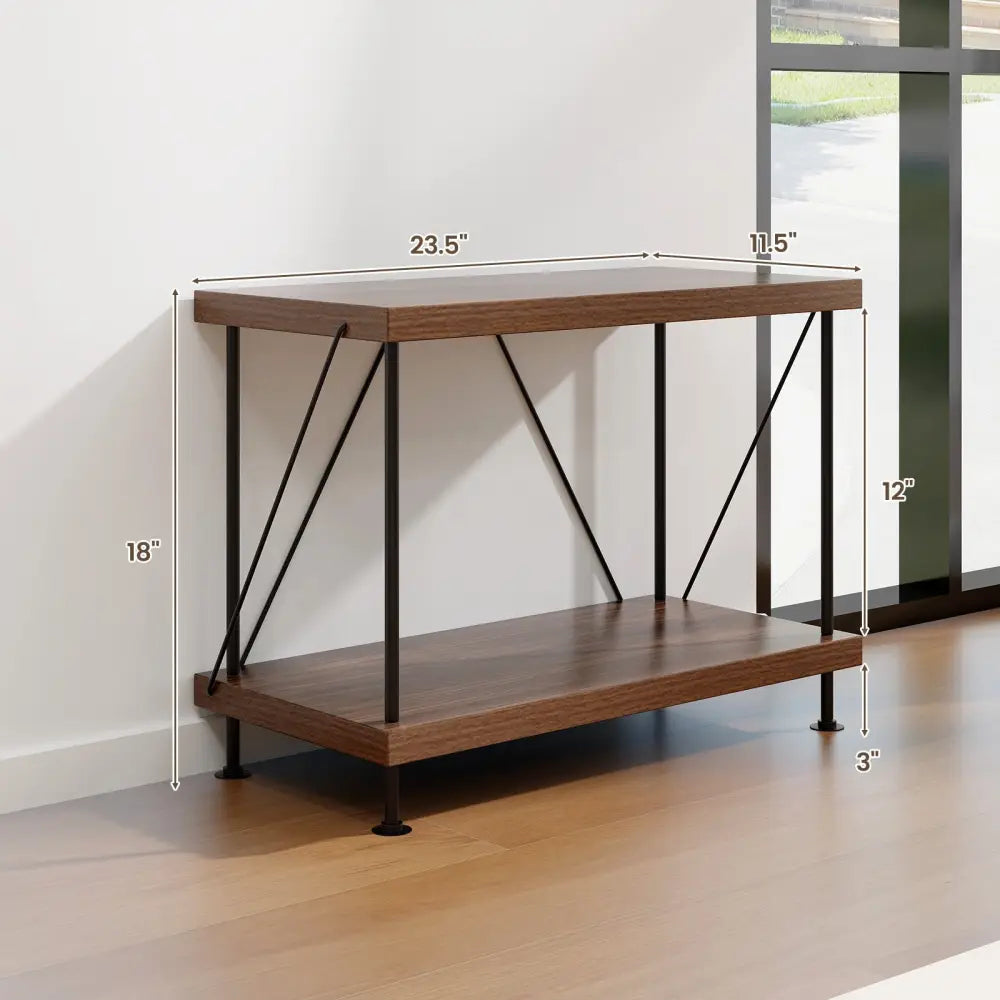 2/3/4/5-Tier Multipurpose Display Rack with Metal Frame-2-Tier Costway