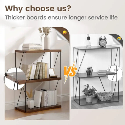 2/3/4/5-Tier Multipurpose Display Rack with Metal Frame-3-Tier Costway