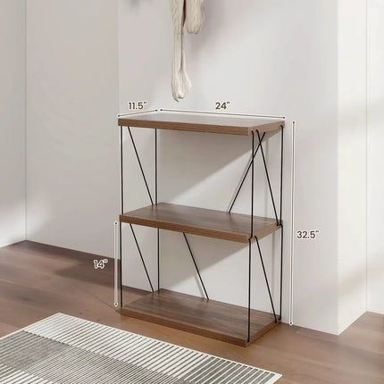 2/3/4/5-Tier Multipurpose Display Rack with Metal Frame-3-Tier Costway