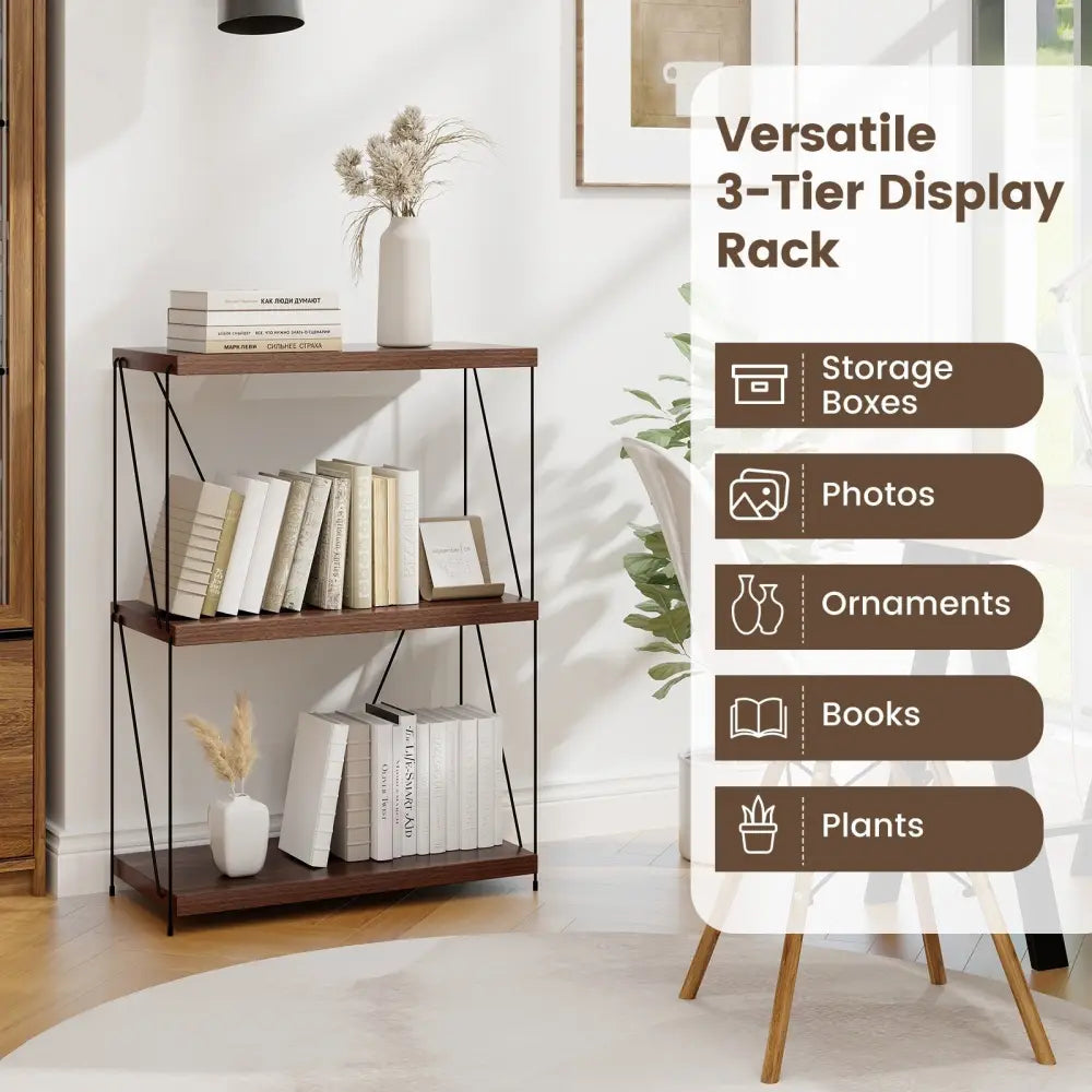 2/3/4/5-Tier Multipurpose Display Rack with Metal Frame-34 inches Costway