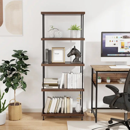 2/3/4/5-Tier Multipurpose Display Rack with Metal Frame-5-Tier Costway