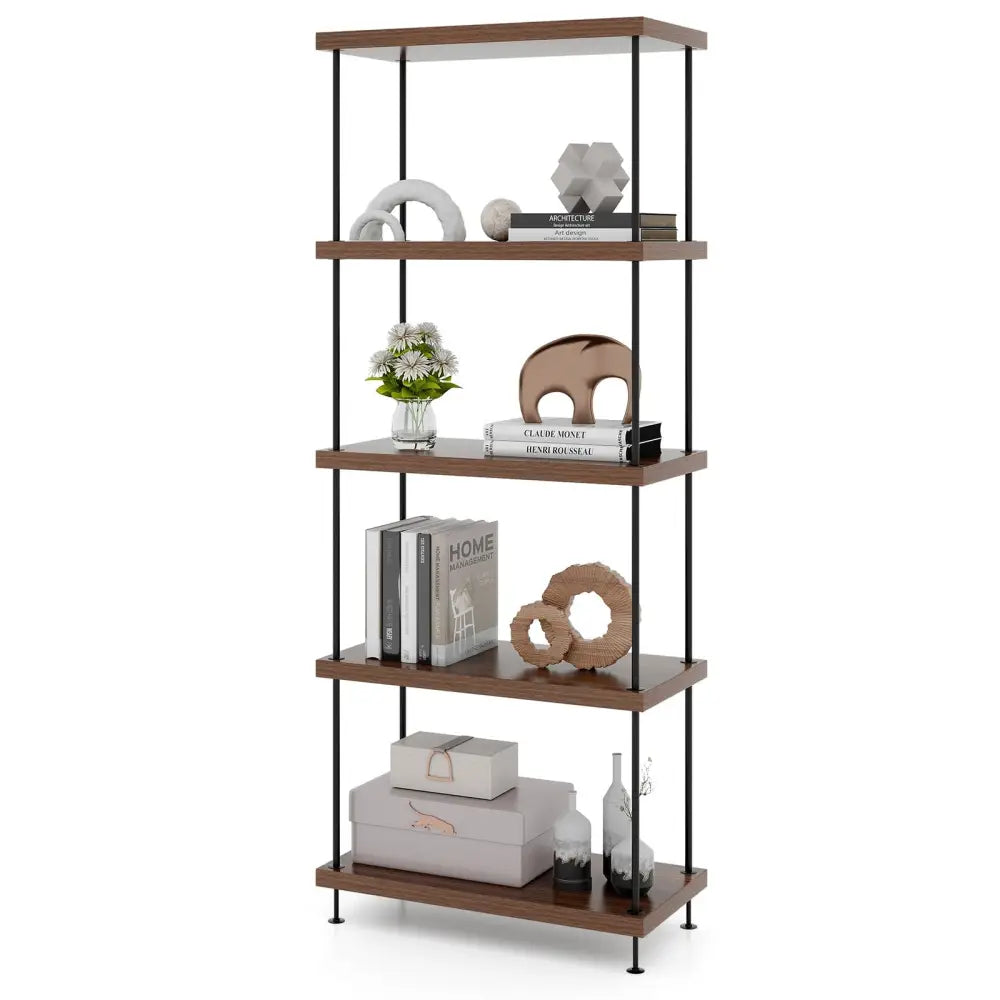 2/3/4/5-Tier Multipurpose Display Rack with Metal Frame-5-Tier Costway