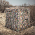 2-3 Person Hunting Blind Portable Pop Up Ground Tent with Carry Bag and Storage Pocket - Multicolor - Tents