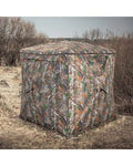 2-3 Person Hunting Blind Portable Pop Up Ground Tent with Carry Bag and Storage Pocket - Multicolor - Tents