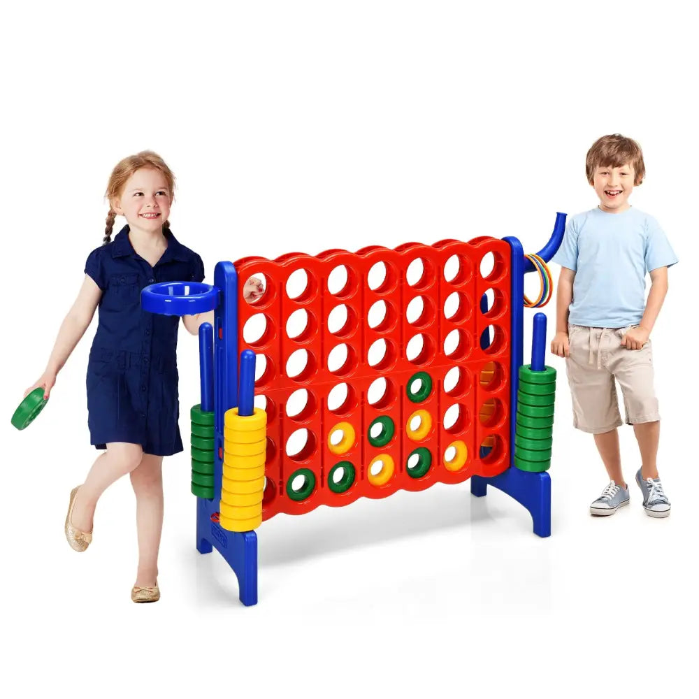 2.5 Feet 4-to-Score Giant Game Set-Blue - Blue - Lawn Games