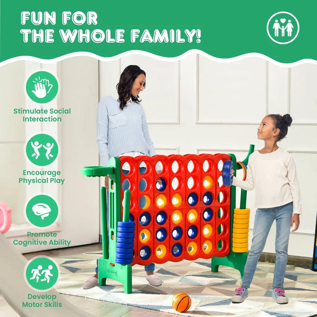 2.5ft 4-to-Score Giant Game Set-Green - Green - Lawn Games