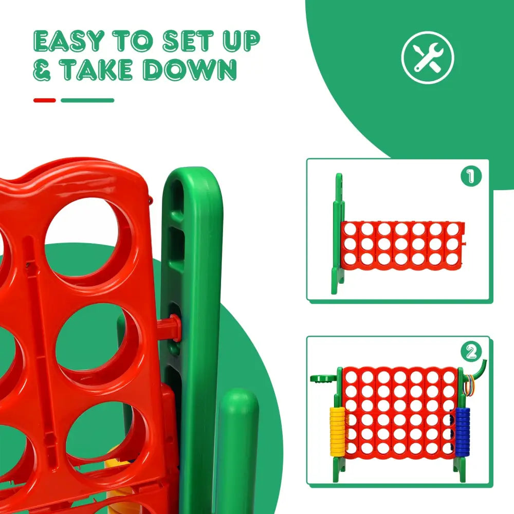 2.5ft 4-to-Score Giant Game Set-Green - Green - Lawn Games