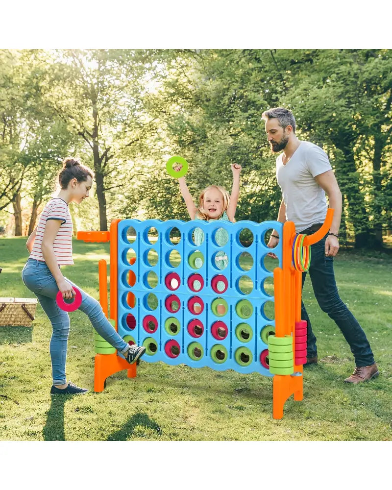 2.5ft 4-to-Score Giant Game Set-Orange - Orange - Lawn Games