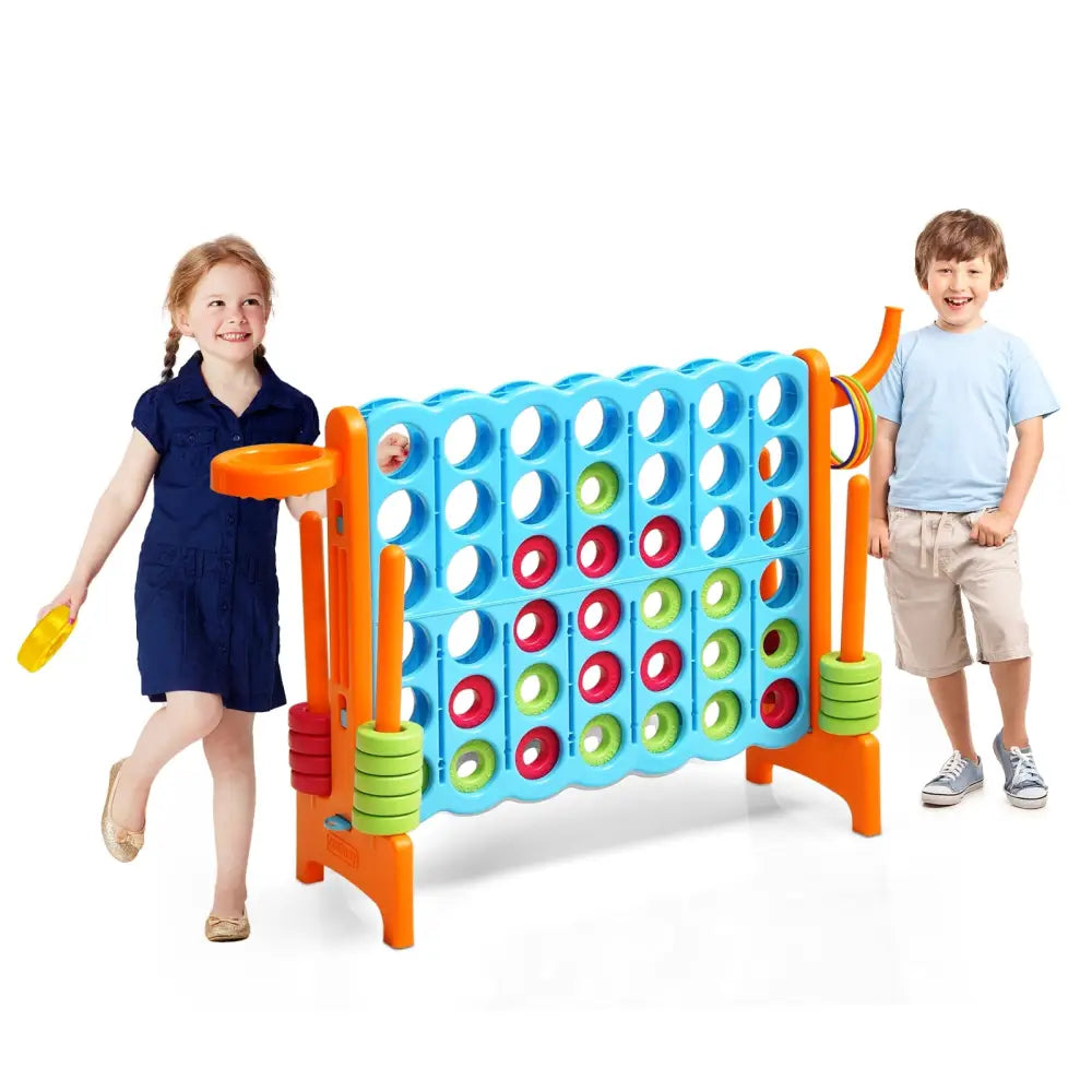 2.5ft 4-to-Score Giant Game Set-Orange - Orange - Lawn Games