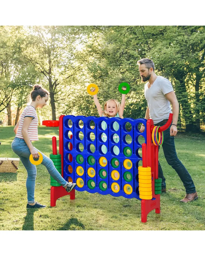 2.5ft 4-to-Score Giant Game Set-Red - Red - Lawn Games