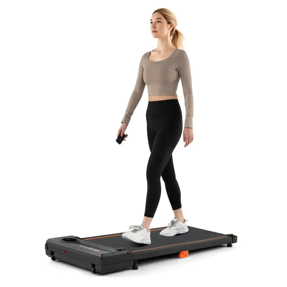 2.5HP Under Desk Treadmill with Remote Control for Home Office-Black - Black - Treadmills