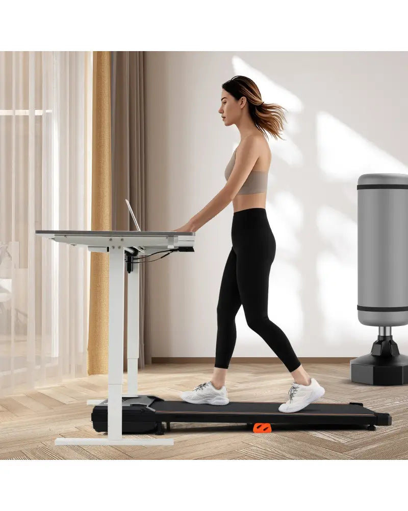 2.5HP Under Desk Treadmill with Remote Control for Home Office-Black - Black - Treadmills