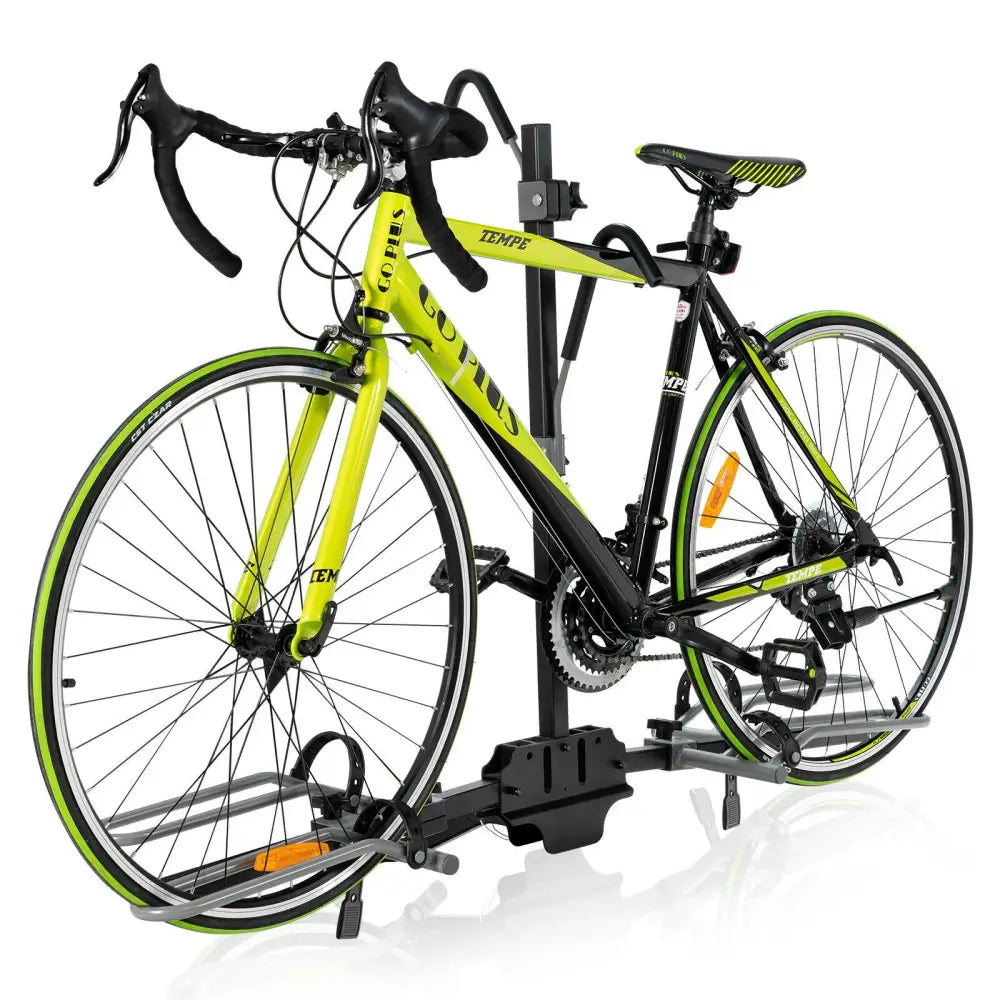 2-Bike Hitch Mount Bike Rack for 1-1/4 Inch or 2 Inch Receiver-Black - Black - Garages