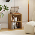 2-Cube Bookcase Floor Standing Open Bookshelf with 5-Position Adjustable Shelf-Natural Costway