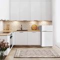 2 Doors Cold-rolled Sheet Compact Refrigerator-White - White - Refrigerators
