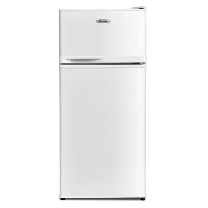 2 Doors Cold-rolled Sheet Compact Refrigerator-White - White - Refrigerators
