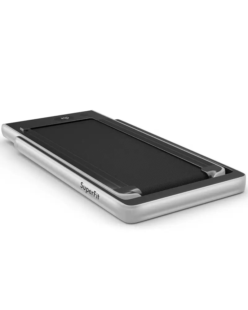 2-in-1 Electric Motorized Health and Fitness Folding Treadmill with Dual Display-Silver - Silver - Treadmills
