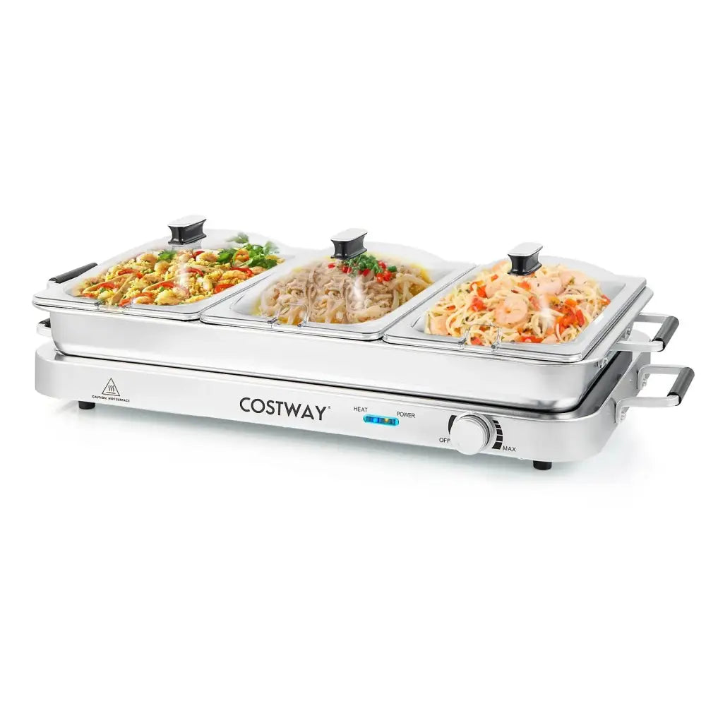 2 in 1 Electric Warming Tray with Temperature Control Costway