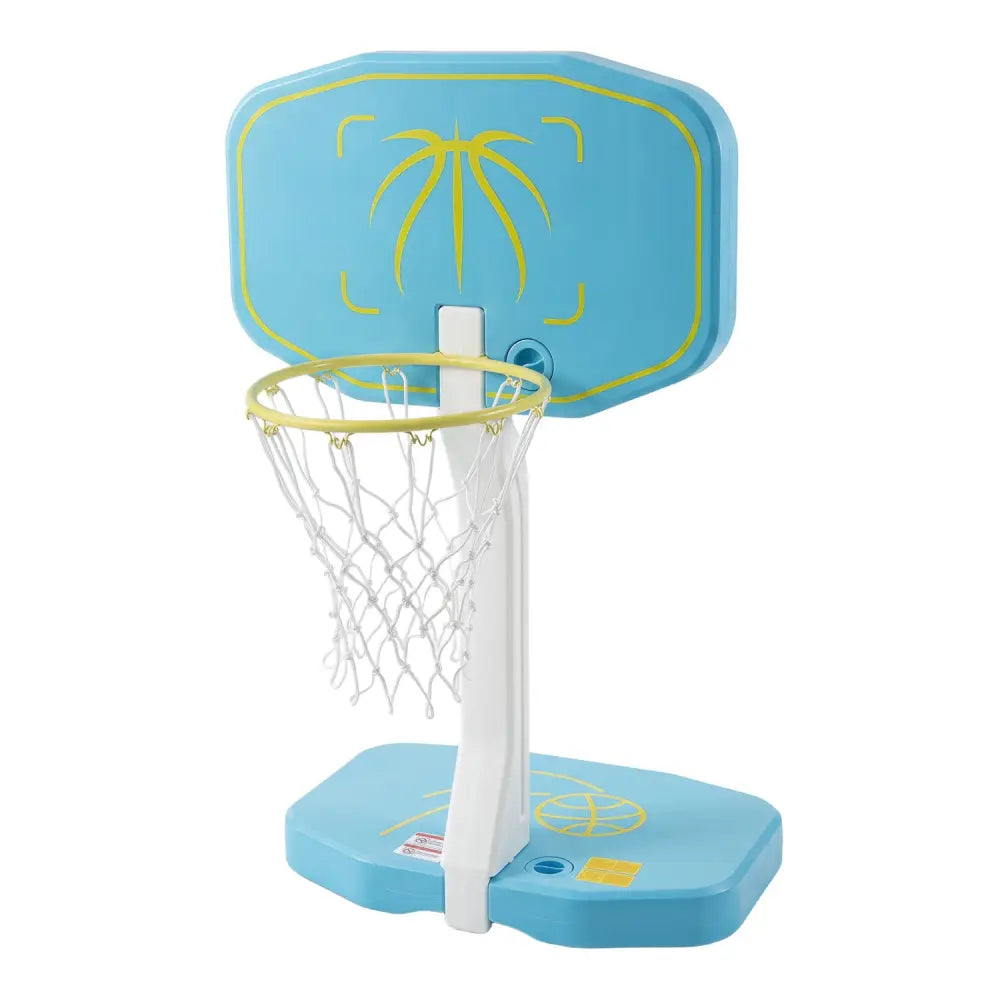 2-in-1 Pool Basketball Hoop and Pool Volleyball Net - Blue - Sport Equipments