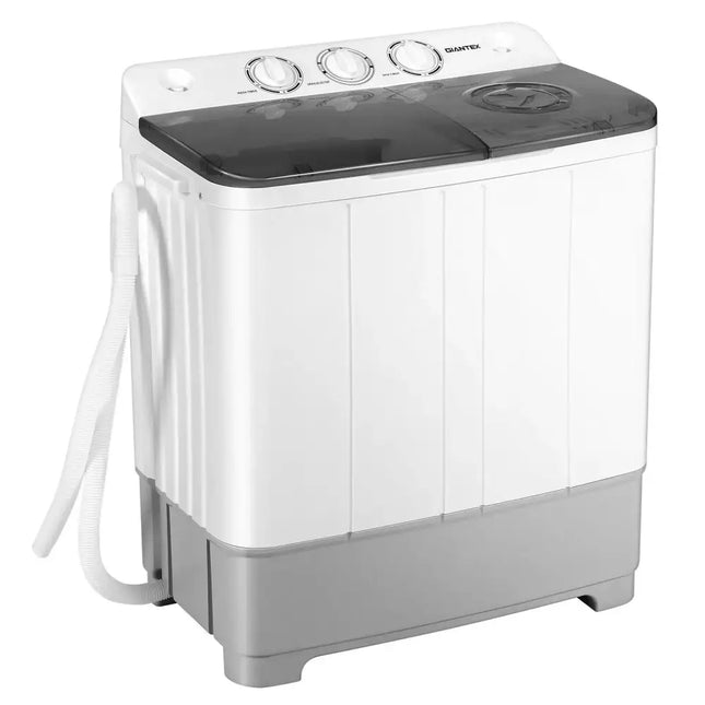 2-in-1 Portable 22lbs Capacity Washing Machine with Timer Control-Gray Costway