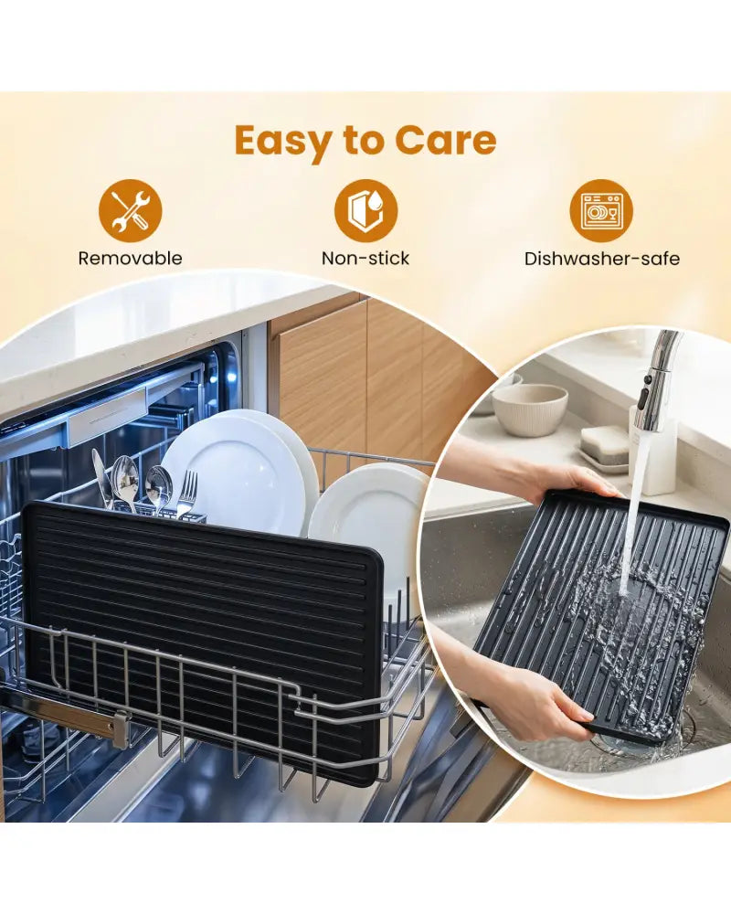 2-in-1 Table Grill and Griddle with Reversible Nonstick Plate for 8 - Cookware & Bakeware