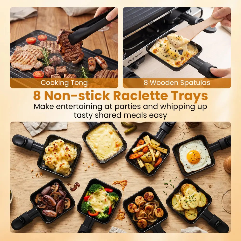 2-in-1 Table Grill and Griddle with Reversible Nonstick Plate for 8 - Cookware & Bakeware