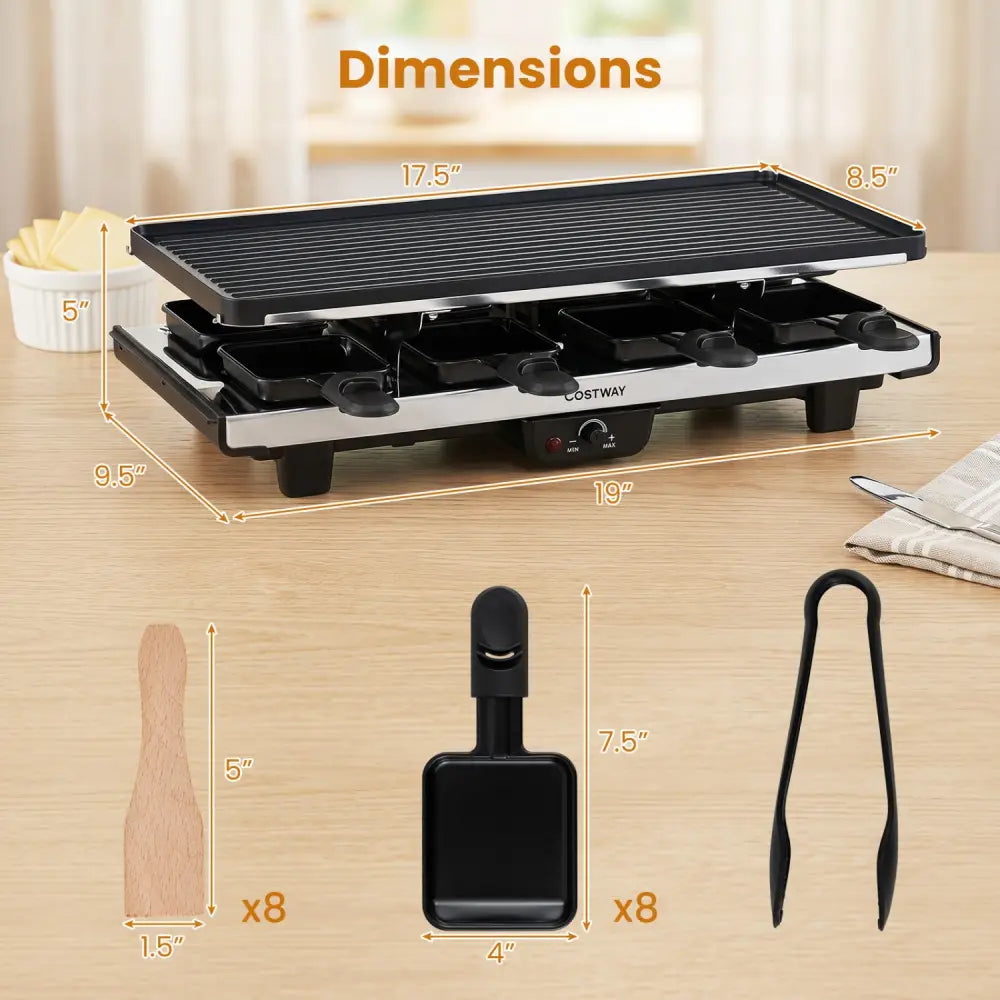 2-in-1 Table Grill and Griddle with Reversible Nonstick Plate for 8 - Cookware & Bakeware